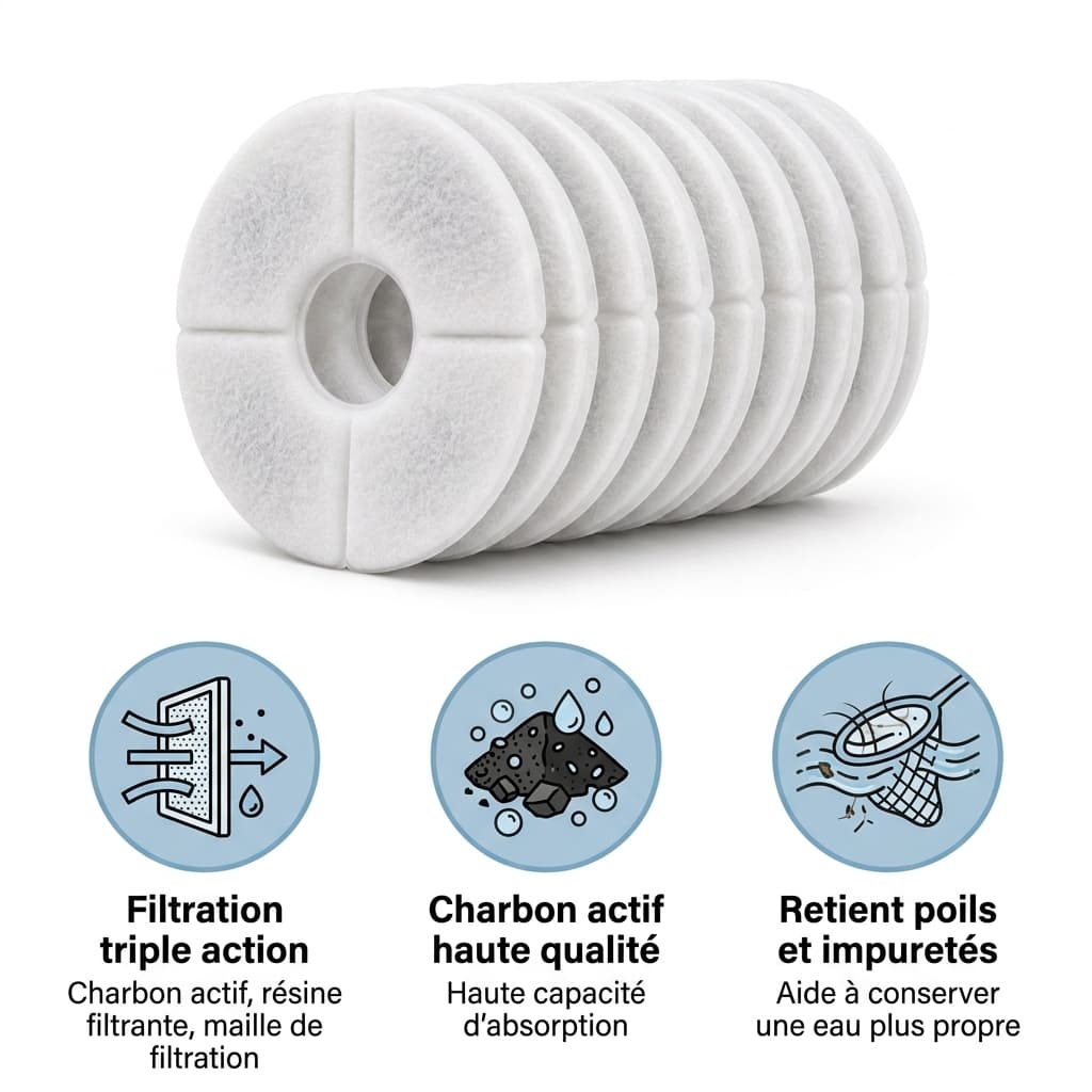 Filtre Charbon Actif pour Fontaine à Eau