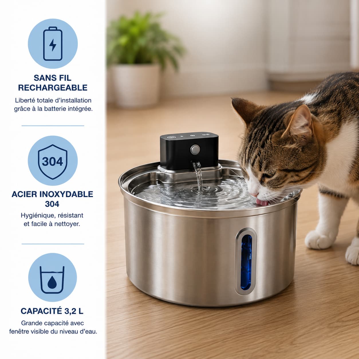 Fontaine Chat AquaVista 3,2L