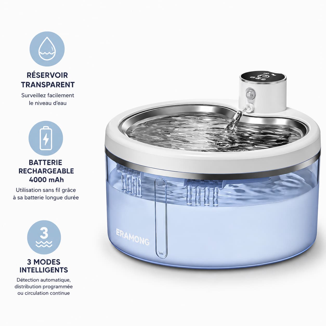 Fontaine Chat CrystalSteel 2,5L