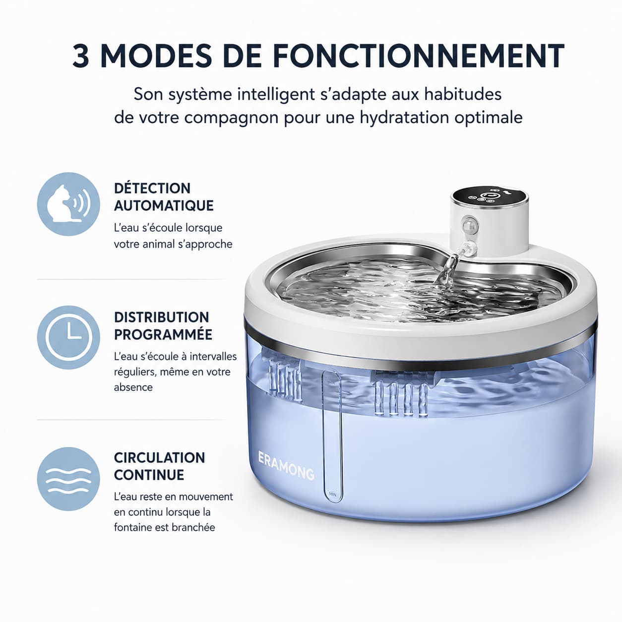 Fontaine Chat CrystalSteel 2,5L