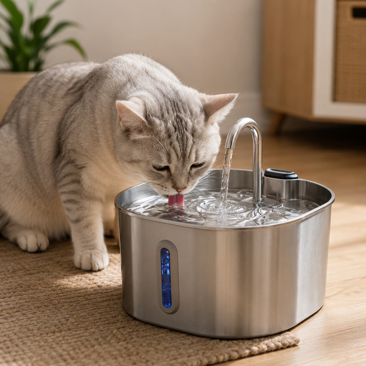 Fontaine Chat CubeFlow Inox 2,2L