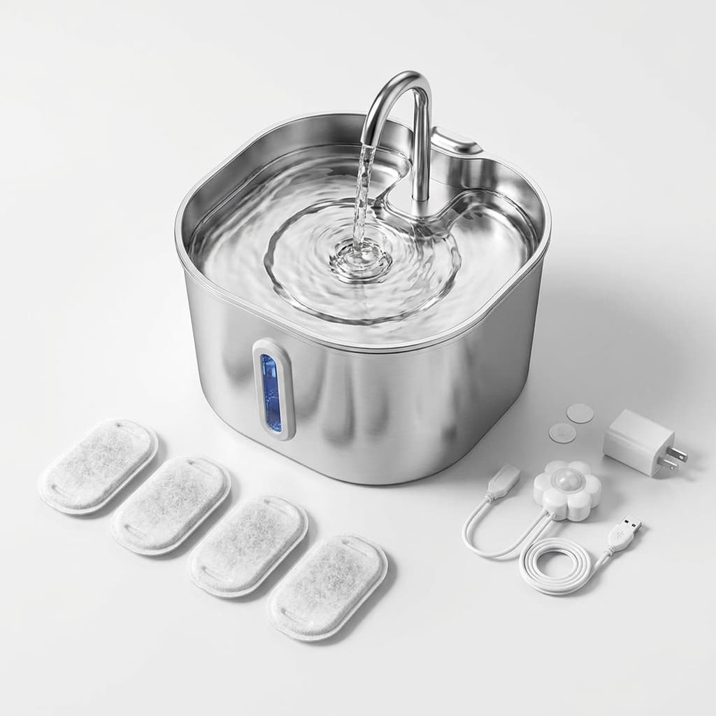 Fontaine Chat CubeFlow Inox 2,2L