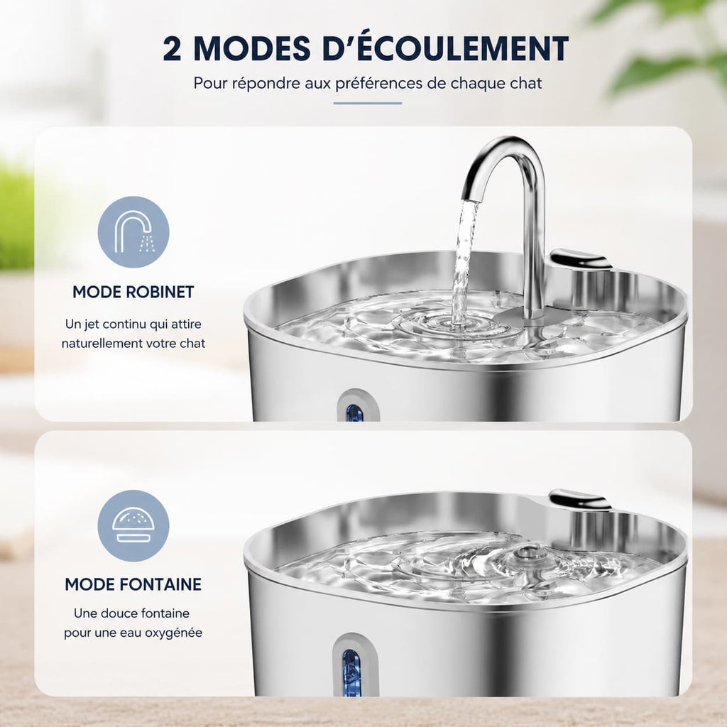 Fontaine Chat CubeFlow Inox 2,2L