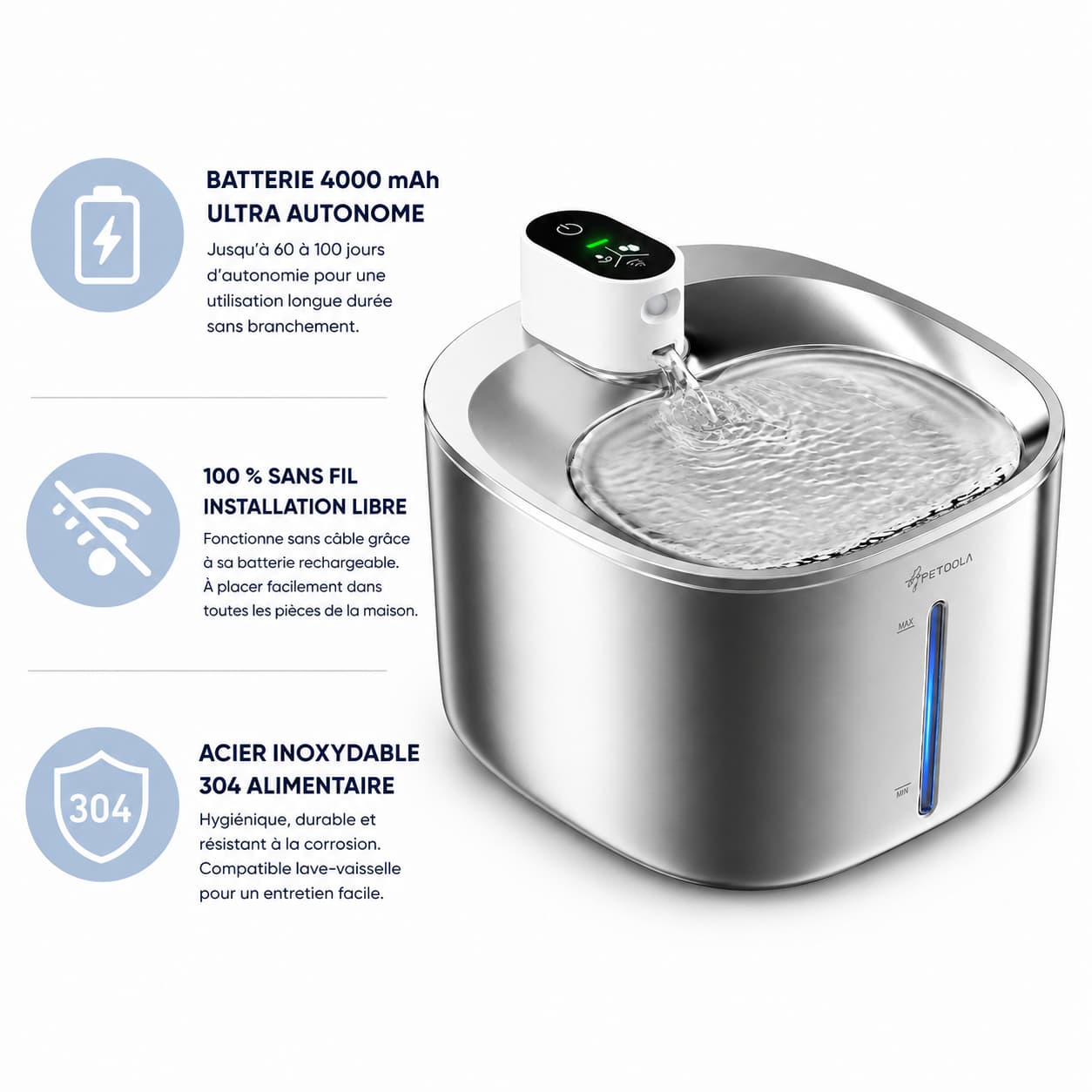 Fontaine Chat SteelSense 4L