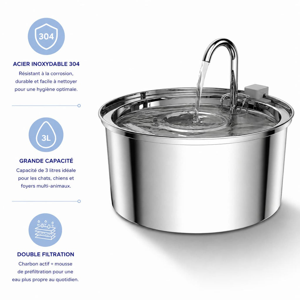 Fontaine Chat ZenFlow Inox 3L