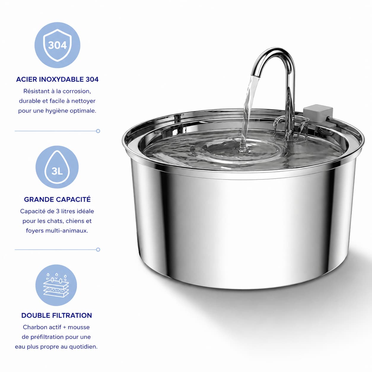 Fontaine Chat ZenFlow Inox 3L