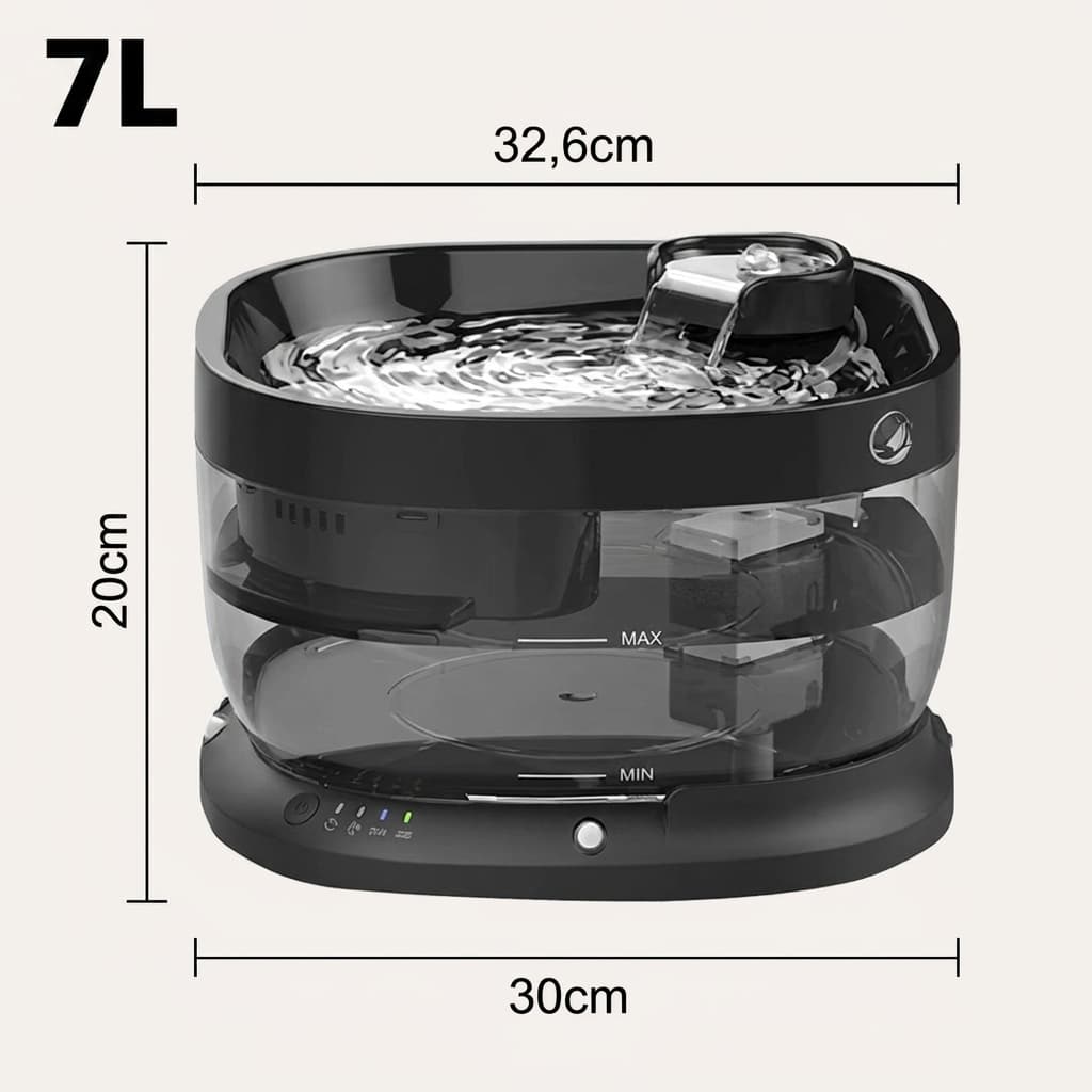 Fontaine à Eau Automatique Grande Capacité 7L