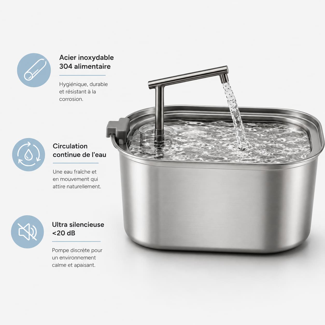 Fontaine à Eau Inox 3,2L