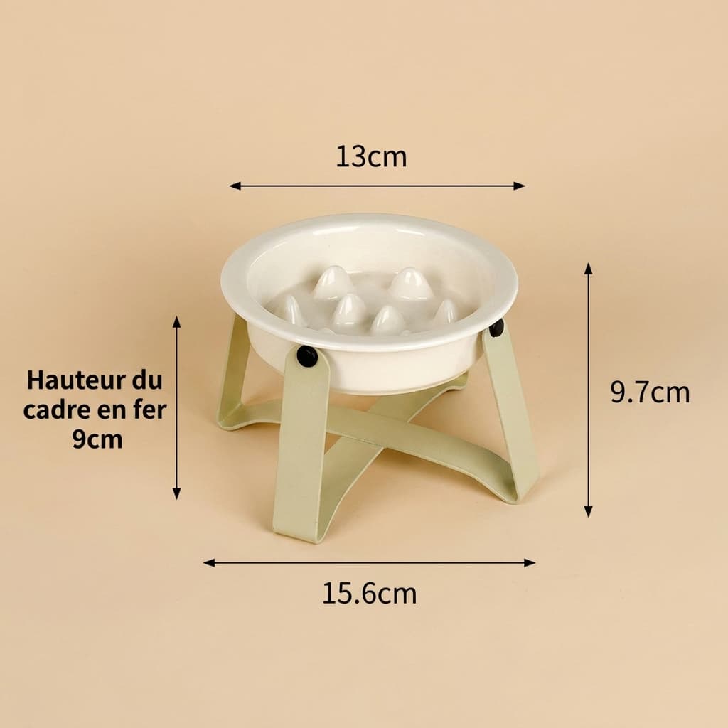 Gamelle Anti-Glouton Surélevée