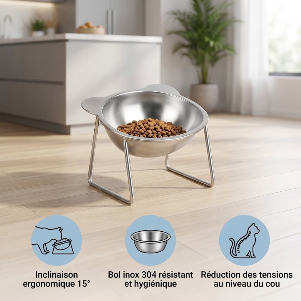 Gamelle Inox Inclinaison 15° Confort