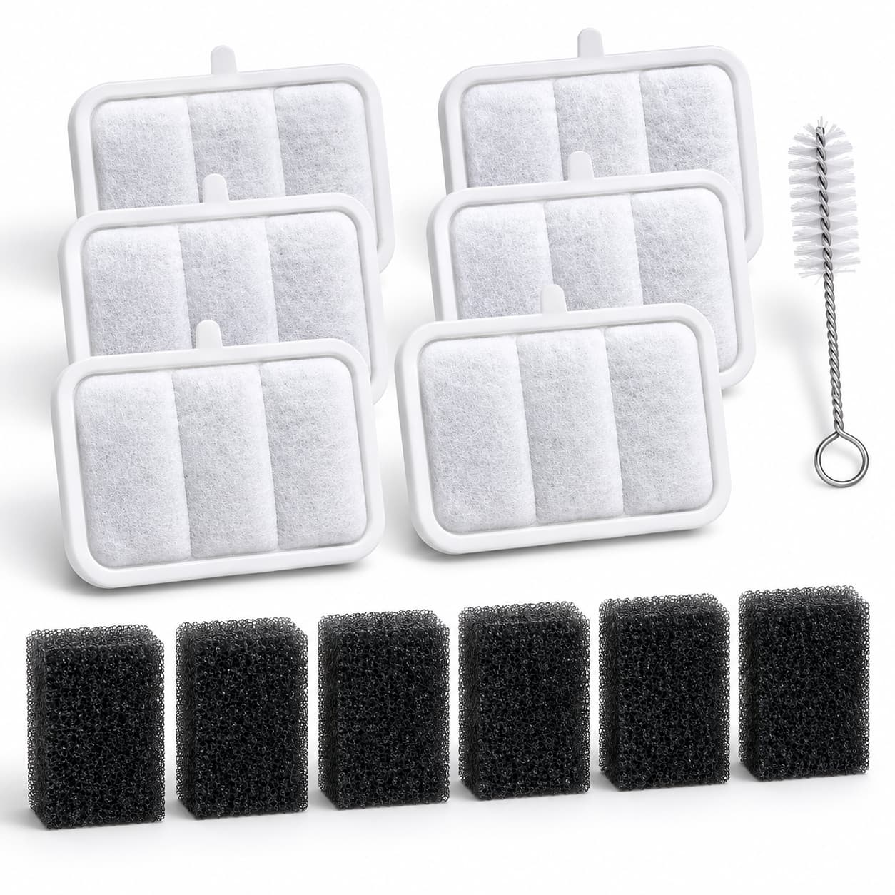 Kit 6 Filtres + 6 Mousses de Remplacement