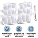 Kit 6 Filtres + 6 Mousses de Remplacement