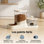 Station 2-en-1 Eau & Croquettes FlowPet