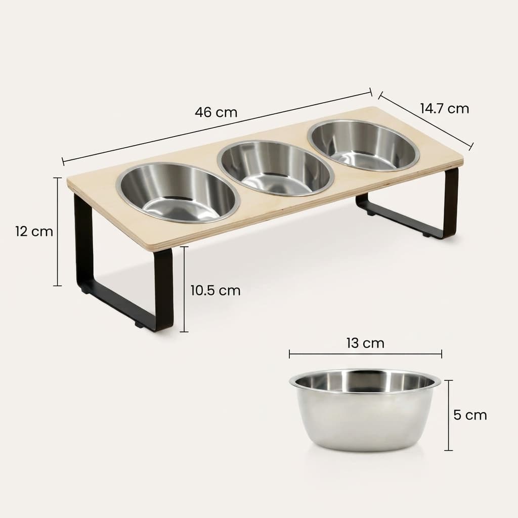 Station Repas Triple Bols Inox 15°